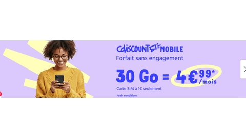 CDiscount Mobile 30 GB 4G