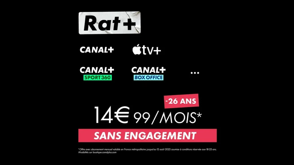 Canal+ Relaunch sein Ratten-+ Angebot für den Sommer!