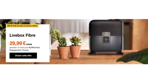 Orangefarbene Livebox-Faser