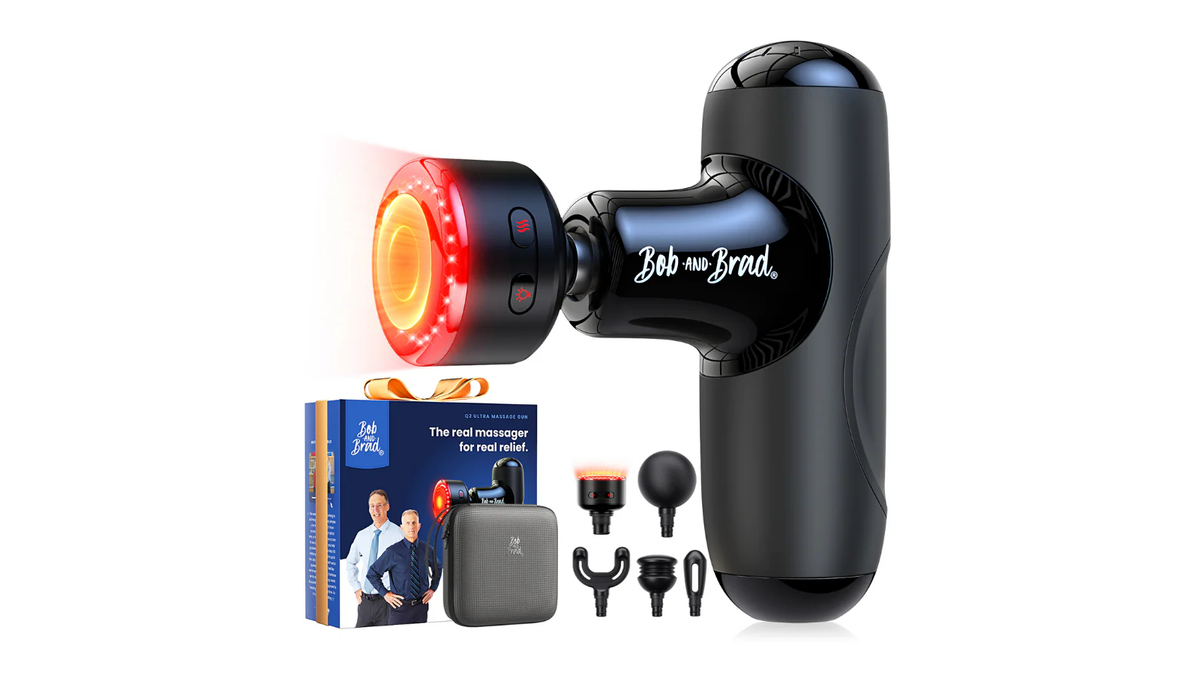 Die Massagepistole Q2 Ultra (Bob und Brad) nutzt die Infrarottherapie