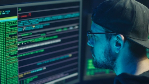 Computer-Sprachcode-Sicherheits-Hack