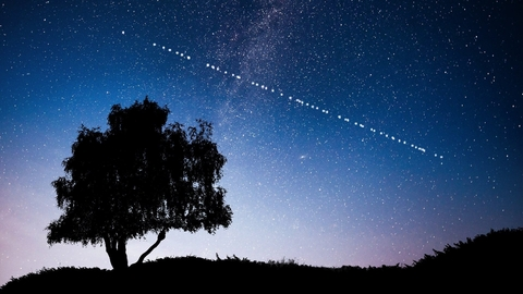 Starlink-Fotobombe
