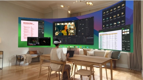 Apple Vision Pro dualer virtueller 4K-Bildschirm