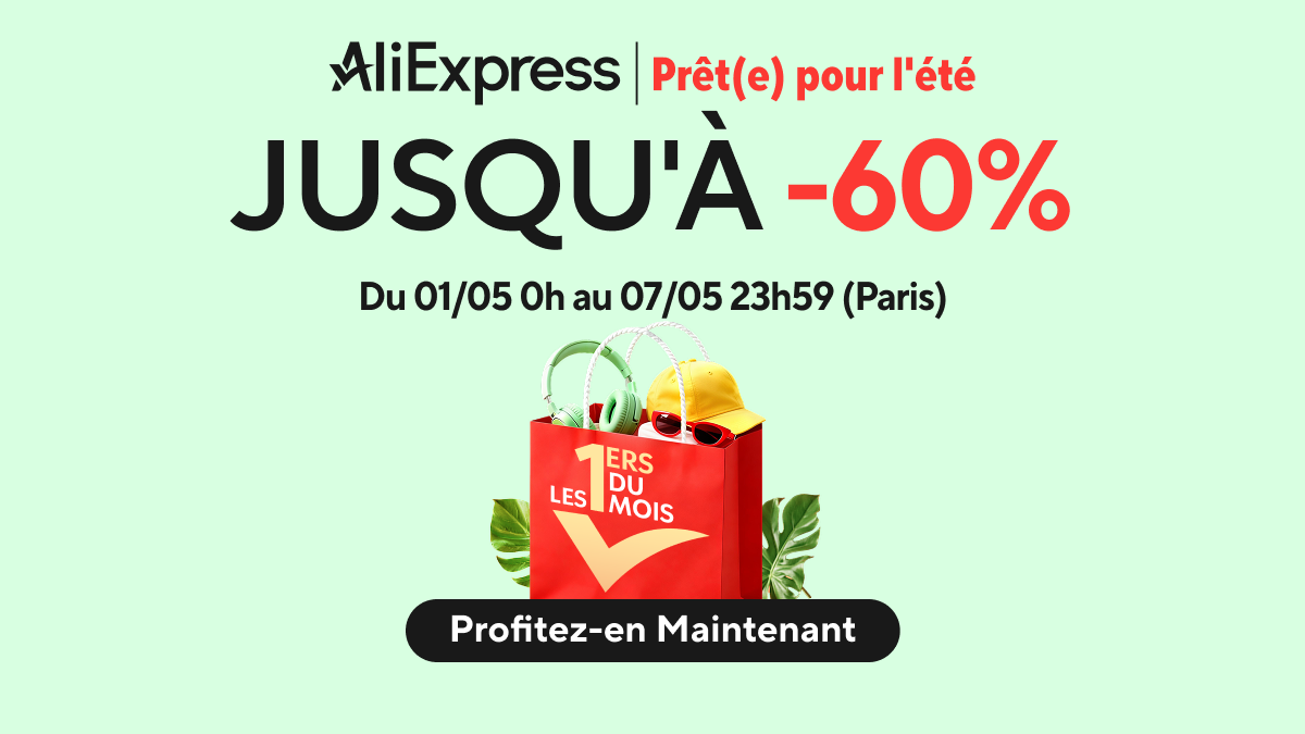AliExpress: Bis zu 60 % Rabatt und Gutscheine für den May Choice Day!