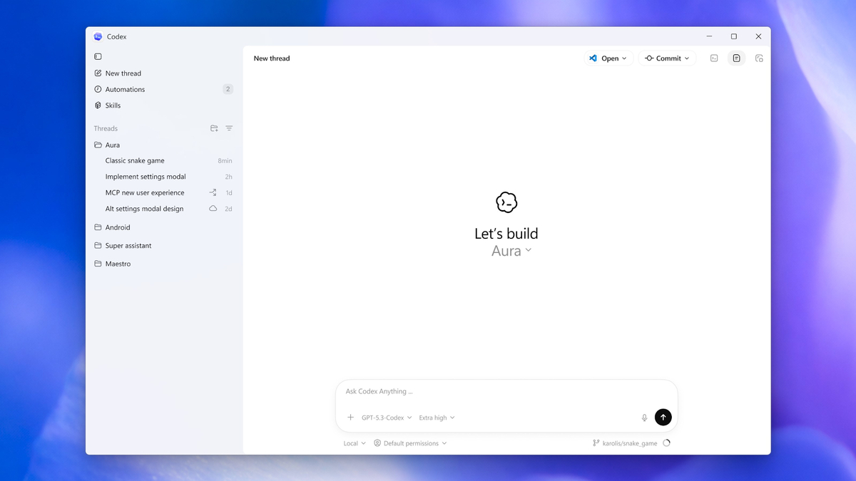 OpenAI startet Codex-App unter Windows