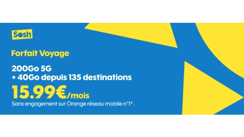 Sosh Voyage 200 GB 5G