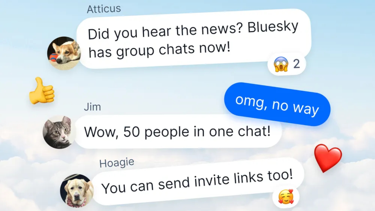 Bluesky eröffnet Gruppenchats