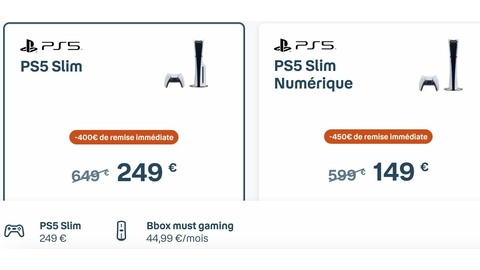 Bbox + PS5 Slim und Slim Digital