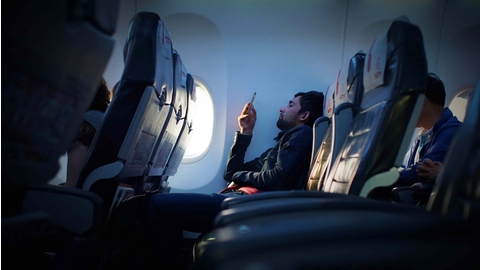Flugzeug-Smartphone.