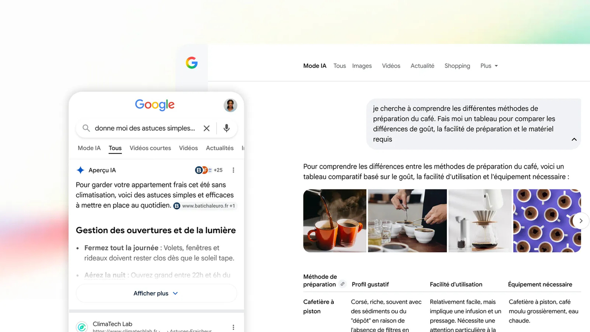 Die Google-Suchmaschine macht in Frankreich ihre KI-Revolution