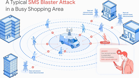 SMS-Blaster-Angriff
