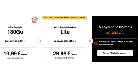 Orange Pack Open Fiber Livebox Lite + 130 GB 5G-Paket (2)