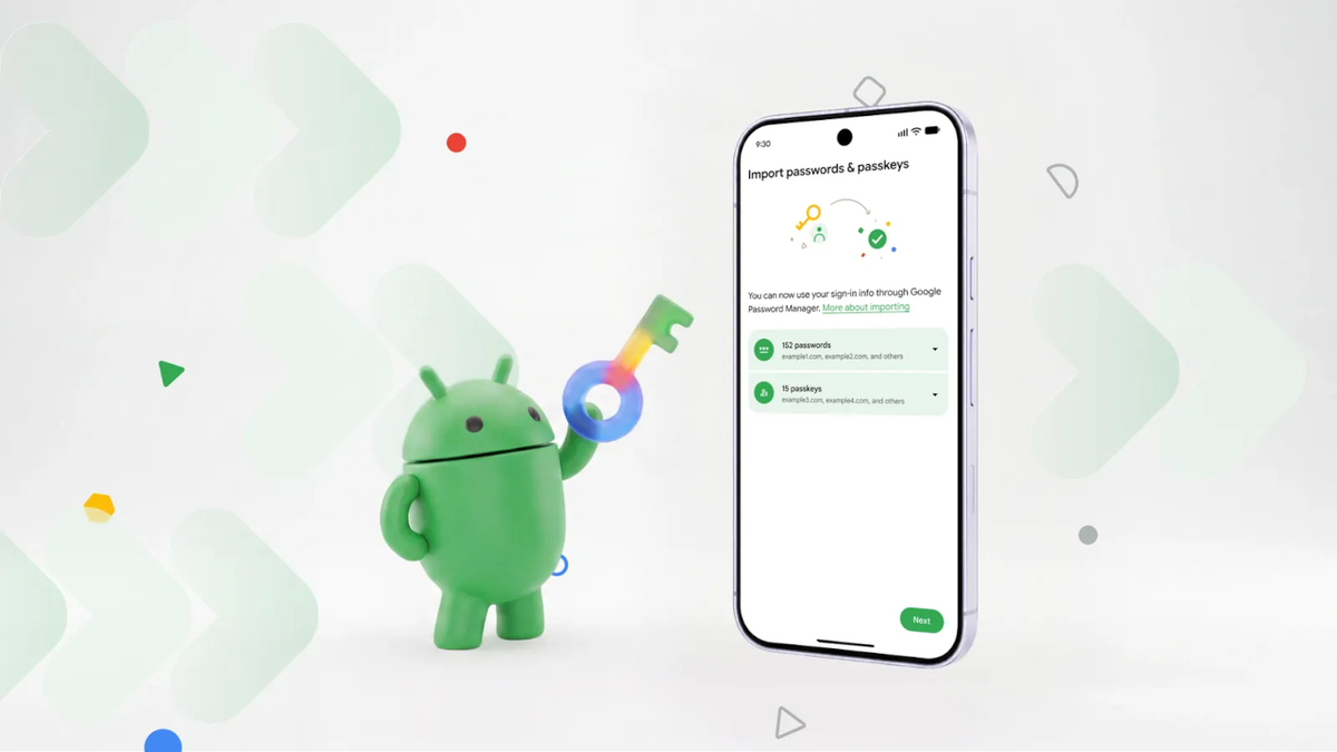 Android erleichtert die Migration von Passschlüsseln und Passwörtern