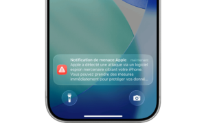 An iPhones gesendete Apple-Bedrohungsbenachrichtigungen