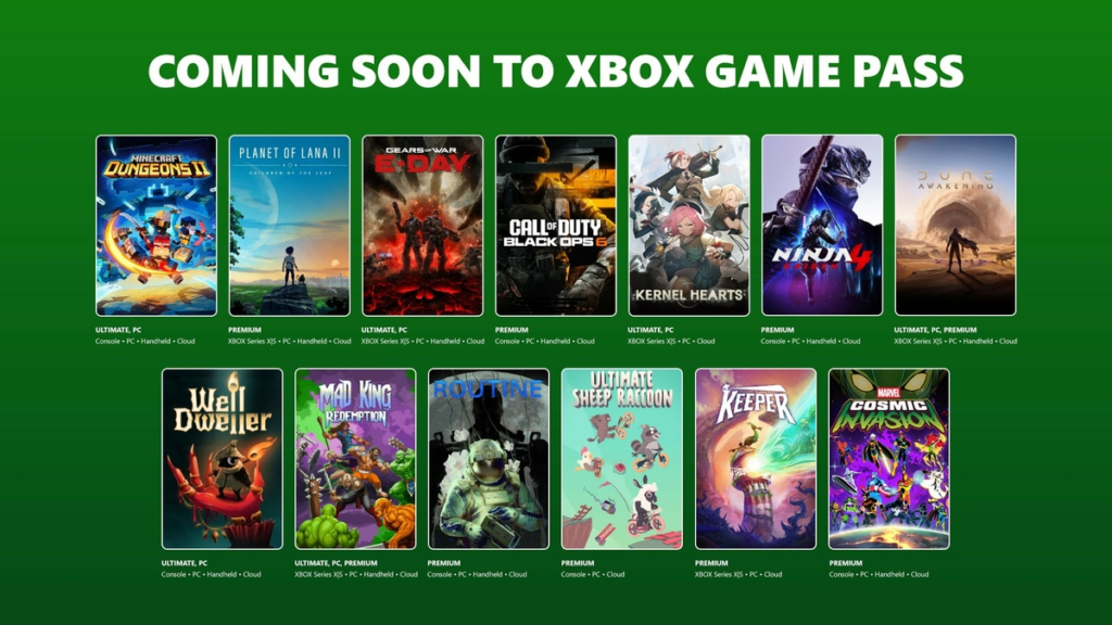 Xbox Game Pass: Die zweite Welle im September ist da