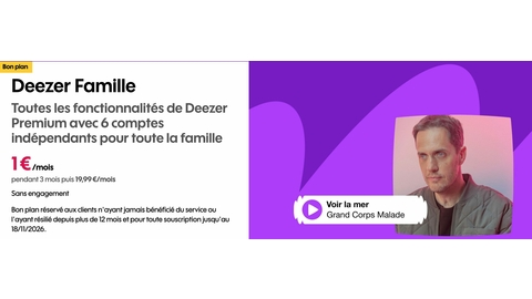 Deezer Family Sosh 1â‚¬