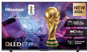 Hisense 65E7S Pro TV für 649,99 CHF: 65-Zoll-QLED-Immersion für Sport und Videospiele
