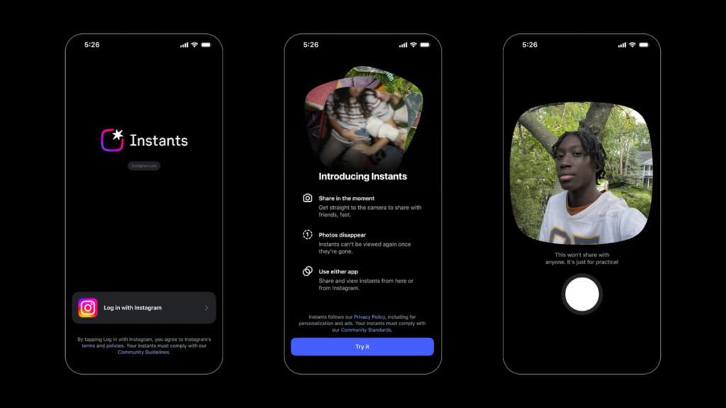 Instagram Instants ist in Meta bereits eine Untersuchung wert